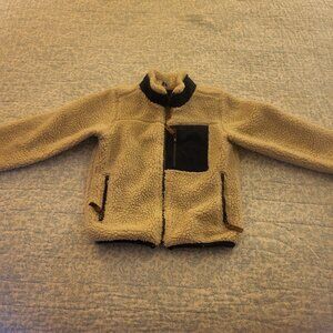 Carters size 5 boys beige sherpa jacket